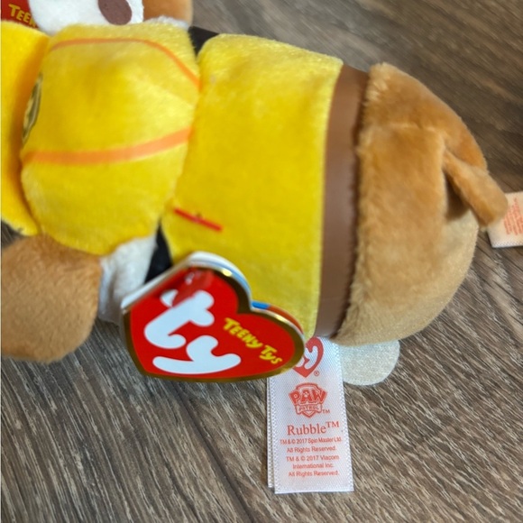 Ty Paw Patrol Plush Set Of 4 Rubble Rocky Zuma Beanie Babies Kids Toy Collection - Picture 5 of 6